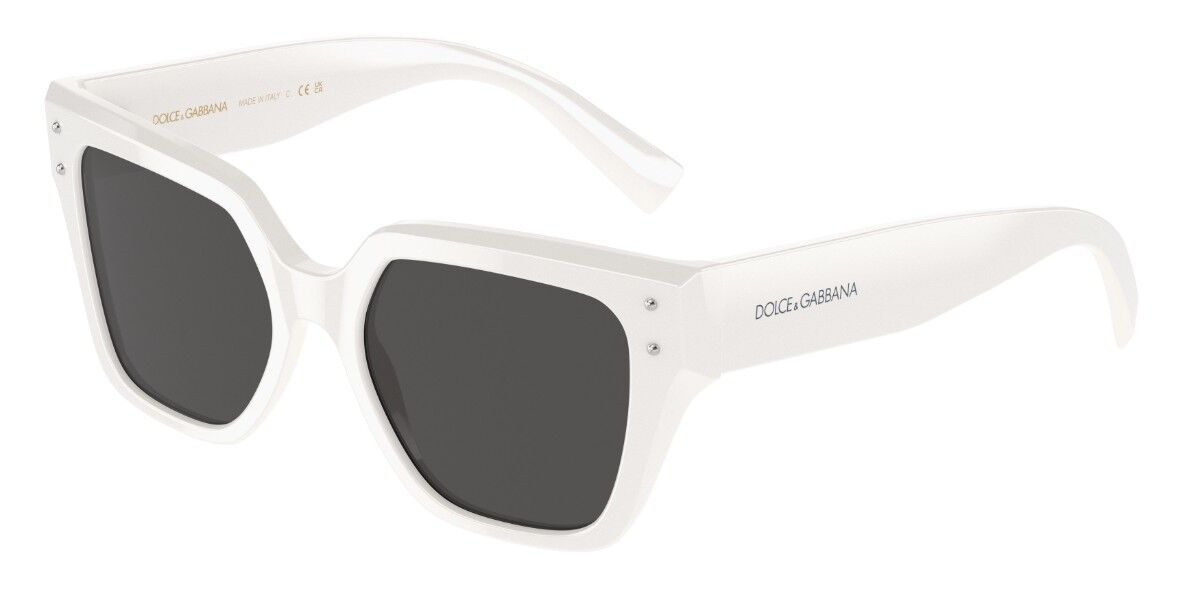 Dolce & Gabbana DG4471F Asian Fit 331287 Women's Sunglasses White Size 52