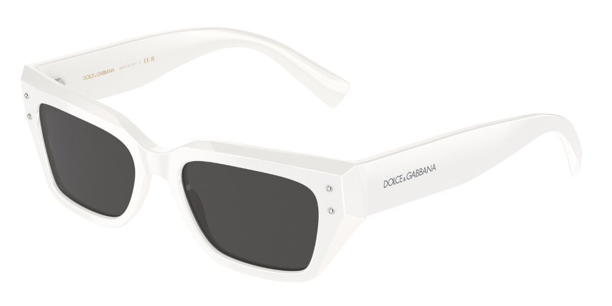 Dolce & Gabbana DG4462F Asian Fit 331287 Women's Sunglasses White Size 52