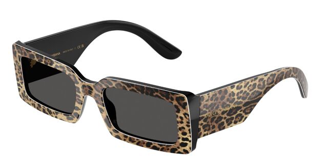 Dolce & Gabbana DG4416 316387 Rectangle Brown Leopard Print  display picture 1