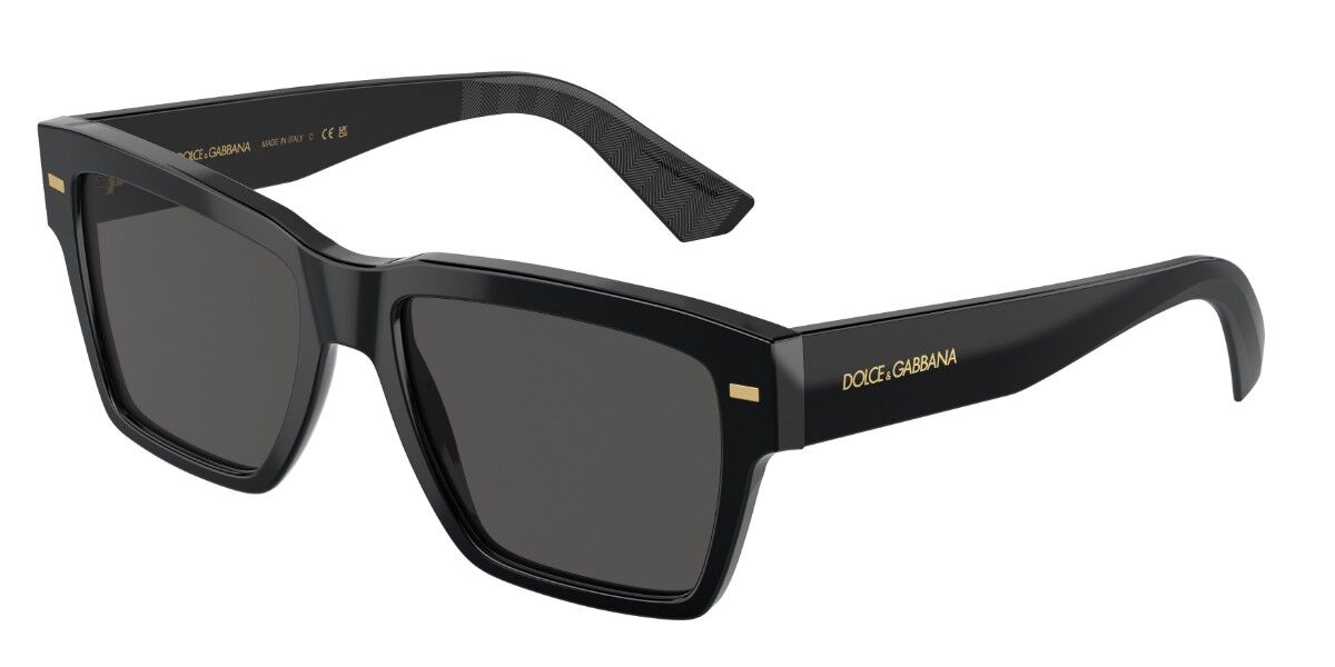 Dolce & Gabbana DG4431F Asian Fit 501/87 Men's Sunglasses Black Size 55