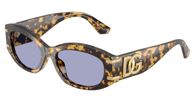 Dolce & Gabbana DG4502 33301A Oval Shiny Yellow Tortoise 