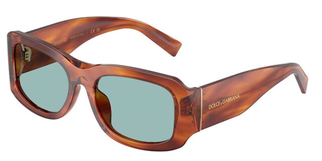 Dolce & Gabbana DG4503 322180 Rectangle Shiny Striped Ginger  display picture 1
