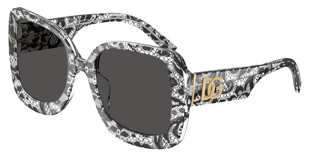Dolce & Gabbana DG4513 328787 Square Pattern Black Lace  display picture 1