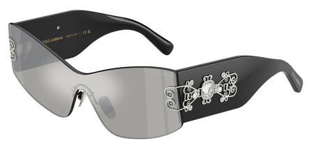 Dolce & Gabbana Black Sunglasses Rimless Design Buy Dolce & Gabbana Rimless Aviator Sunglasses Online  main image 3