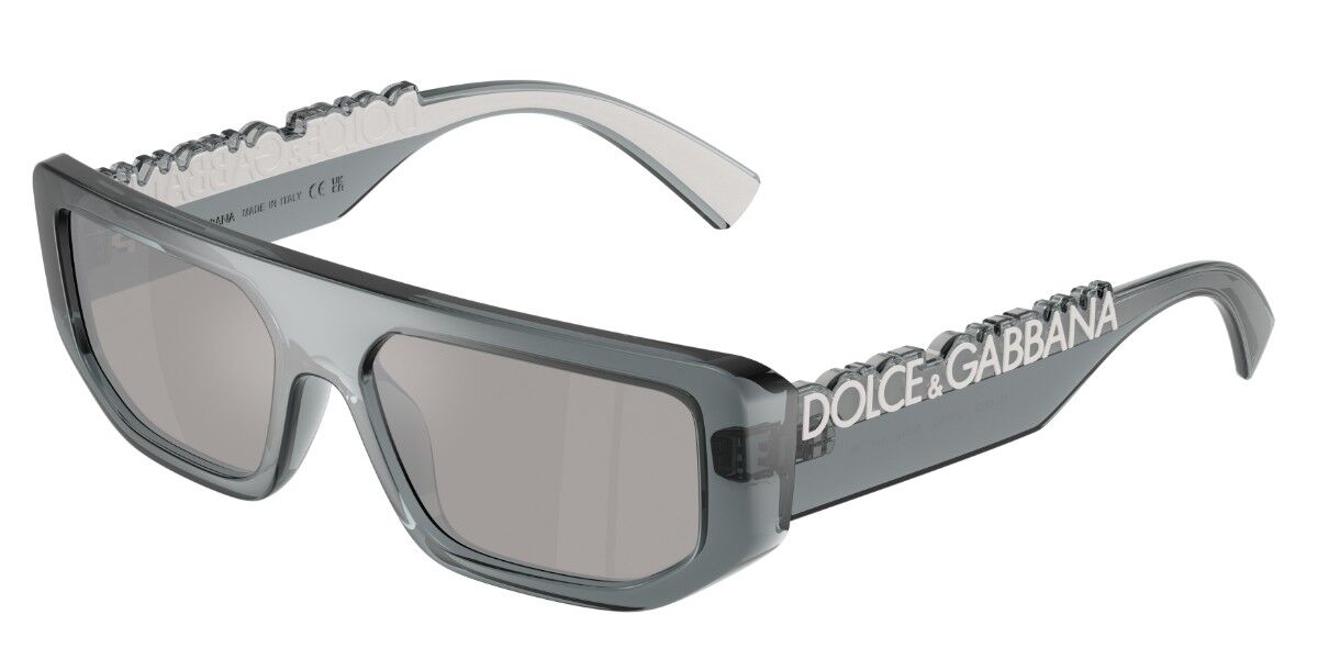 Dolce & Gabbana Herren Transparent Dark Grey Dg6203 32556G 56Mm Graue Sonnenbrillen