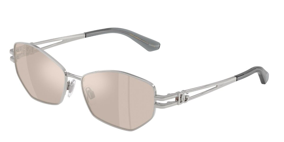 Dolce & Gabbana DG2338 05/0V 58 Lunettes De Soleil Femme Argentées