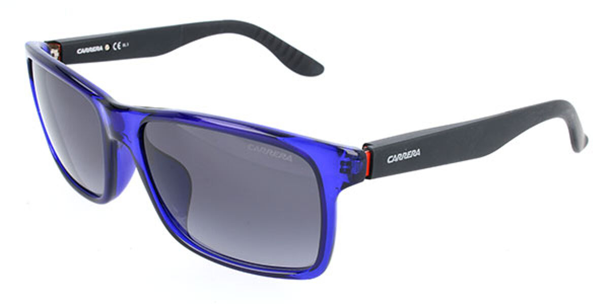 Carrera 8002/F/S Asian Fit 0VI/HD Sunglasses Blue | VisionDirect Australia