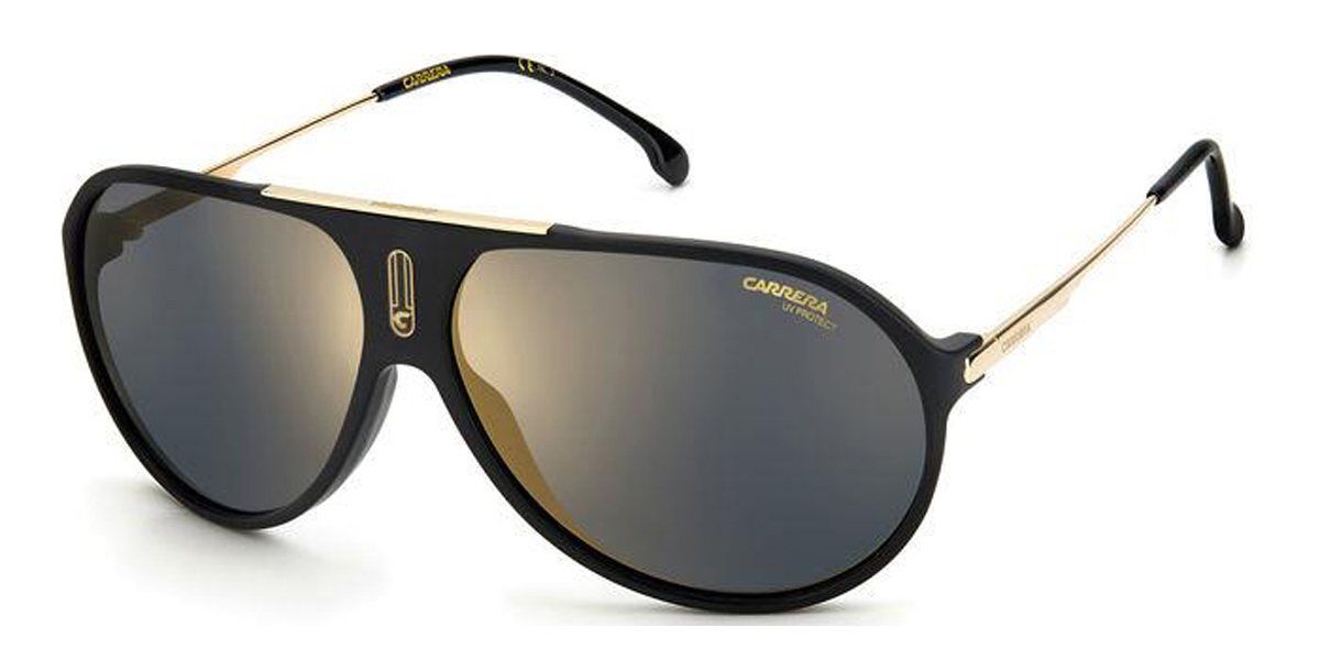 Carrera HOT65 I46/JO Sunglasses in Matte Black Gold | SmartBuyGlasses USA