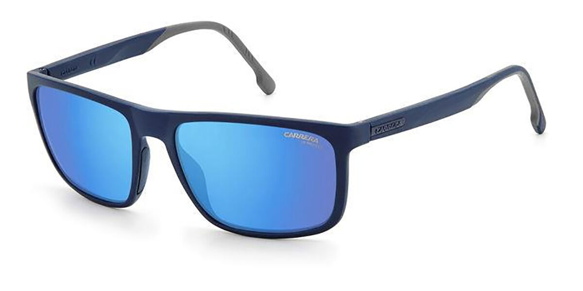 Photos - Sunglasses Carrera 8047/S Asian Fit PJP/XT Men's  Blue Size 58 