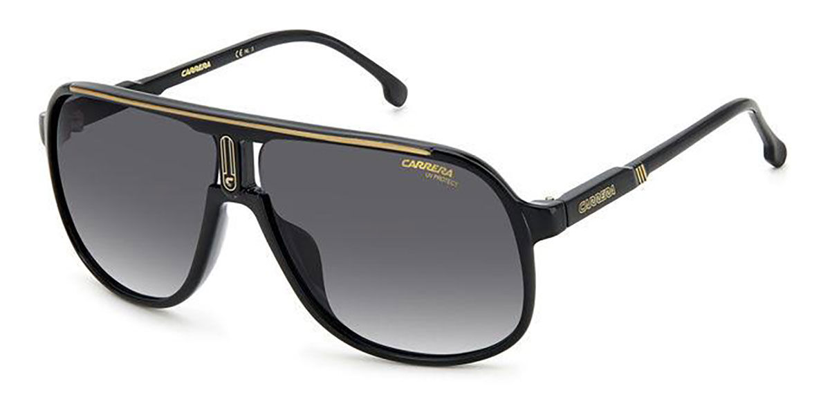 Carrera 1047/S 2M2/9O Sunglasses Black Gold | VisionDirect Australia