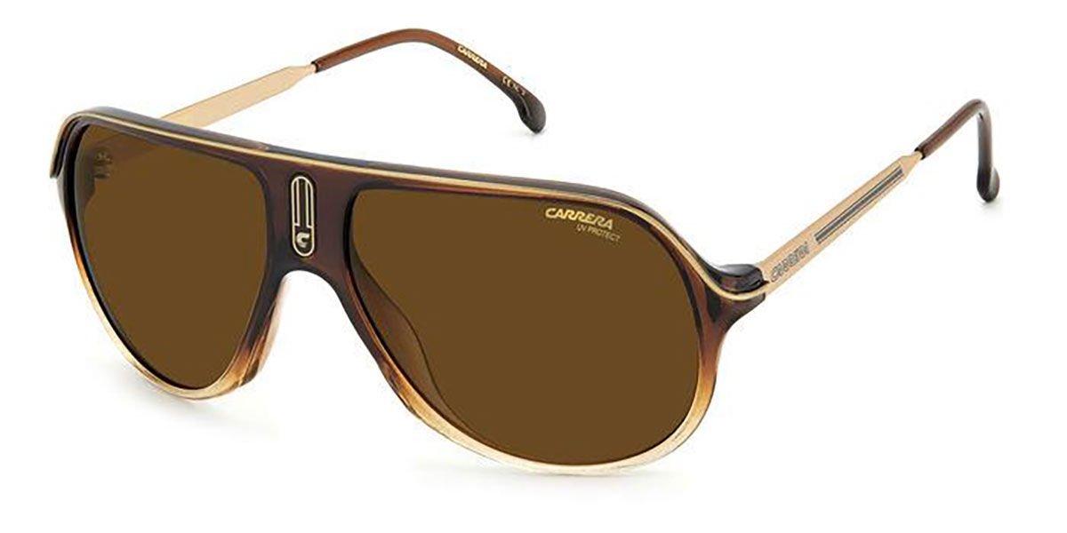 Carrera SAFARI65/N 0MY/70 Sunglasses in Transparent Faded Brown ...