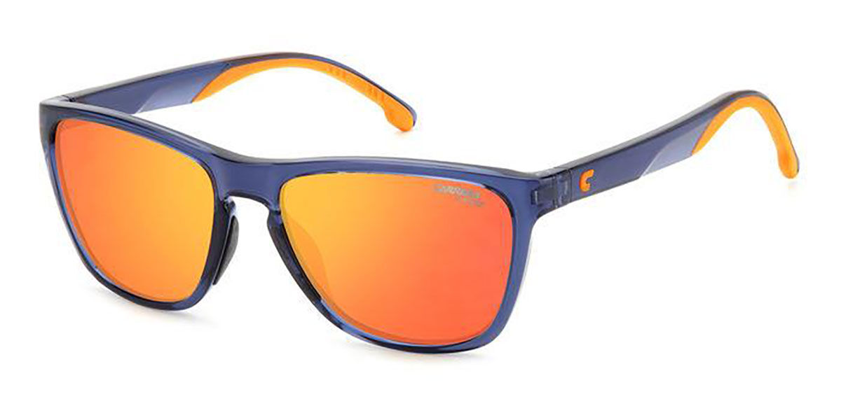 Carrera 8058/S PJP/UW Sunglasses in Transparent Blue | SmartBuyGlasses USA