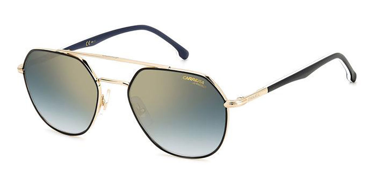 Carrera 303/S 2M2/1V Sunglasses Black Gold | VisionDirect Australia