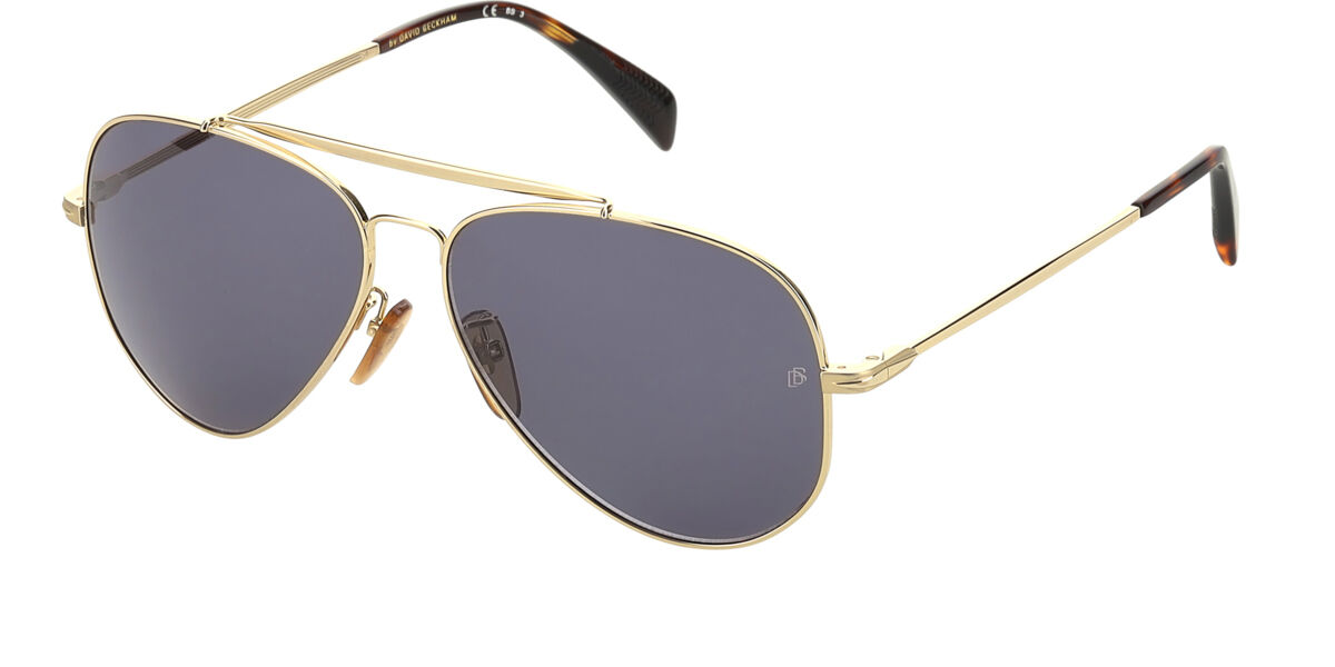 Photos - Sunglasses David Beckham DB 1004/S J5G/IR Men's  Gold Size 59 
