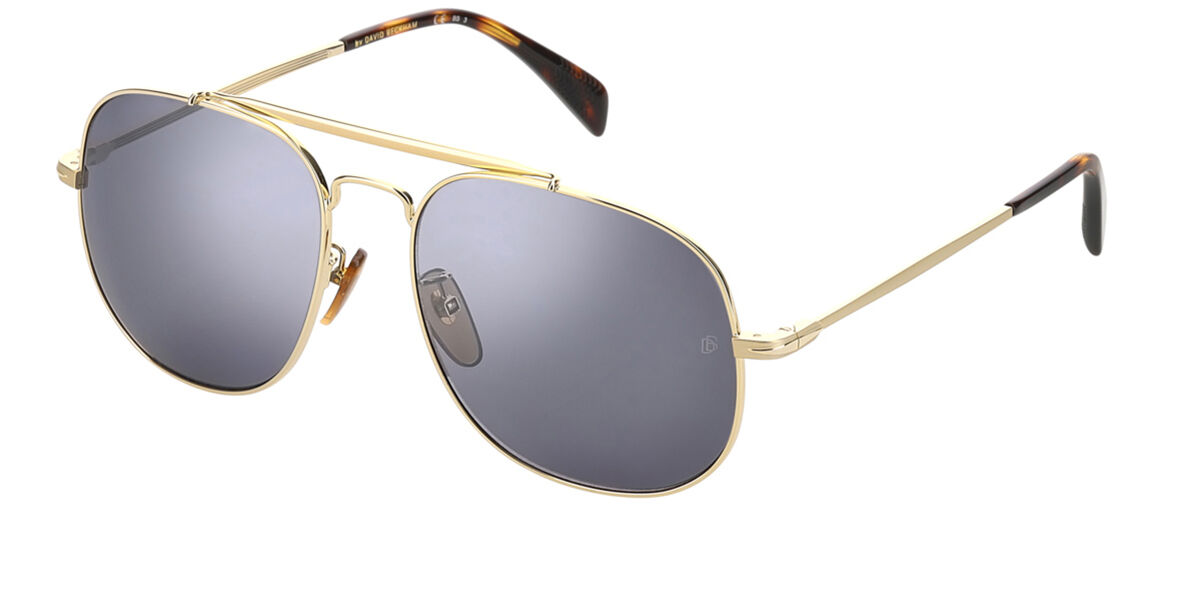 Photos - Sunglasses David Beckham DB 7004/S J5G/T4 Men's  Gold Size 57 