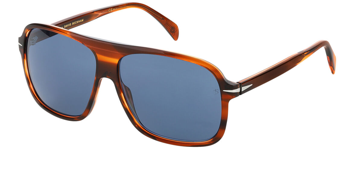 Lunettes De Soleil David Beckham DB 7038/G/S - Marron Horn, Taille 53/25/145, Homme, Neuf Avec étiquettes