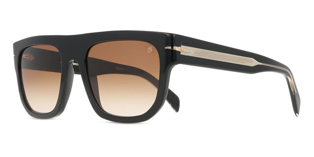 David Beckham DB 7044/S 2M2/HA Square Black Sunglasses  display picture 1