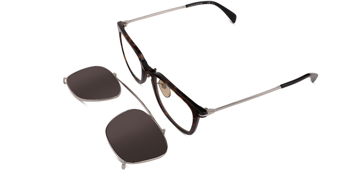 David Beckham DB 1037/G/CS with ClipOn 086/IR Eyeglasses in Dark