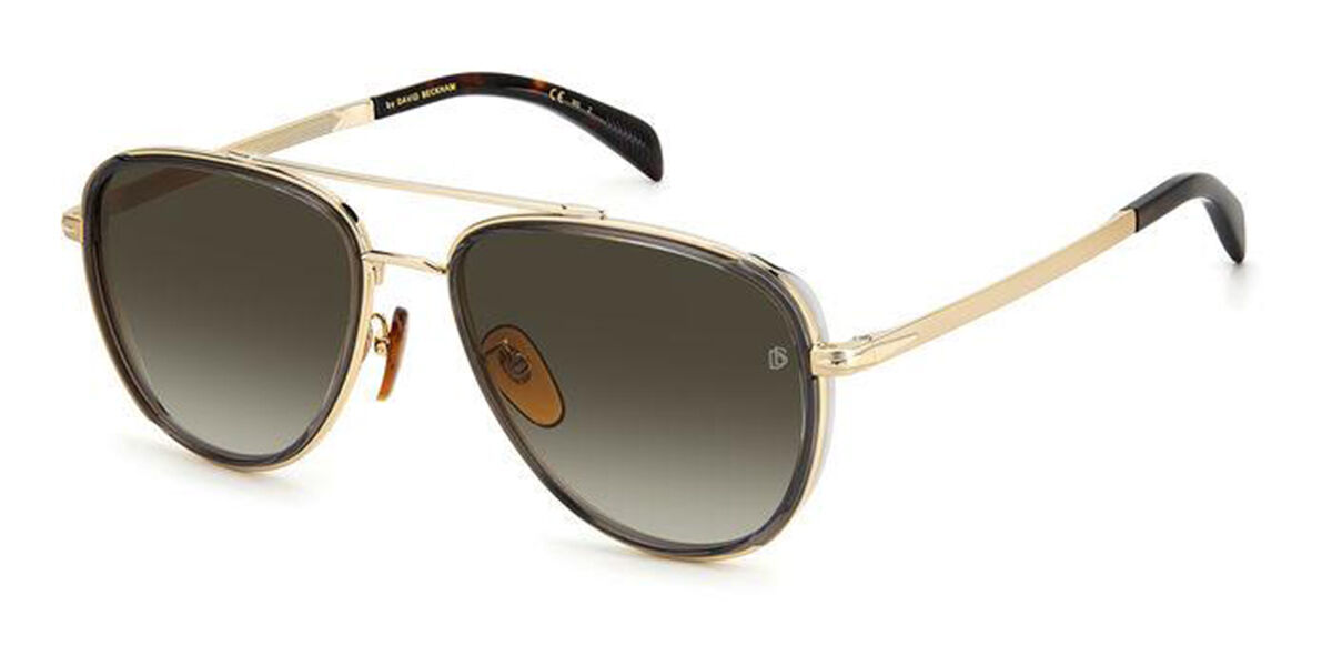 David Beckham DB 7068/G/S Asian Fit RHL/9O Sunglasses Gold Black ...