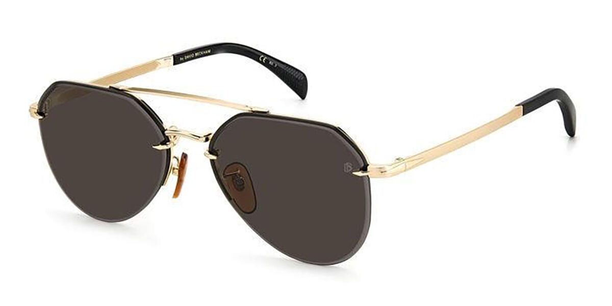 David Beckham DB 1090/G/S Asian Fit RHL/IR Men's Sunglasses Gold Size 59