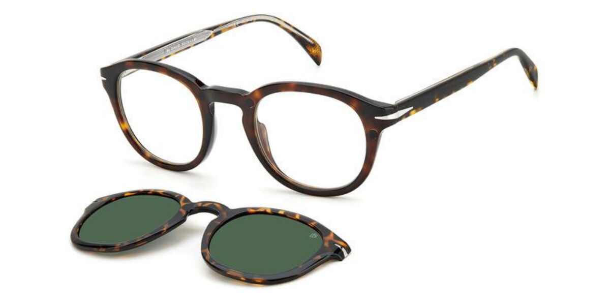 Photos - Glasses & Contact Lenses David Beckham DB 1080/CS with Clip-On 086/UC Men's Eyeglasse 