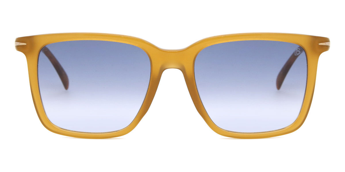 DAVID BECKHAM Man DB 1130/S EPZ/08 Sunglasses Acetate Havana/Yellow Blue Squared  Shaded-image