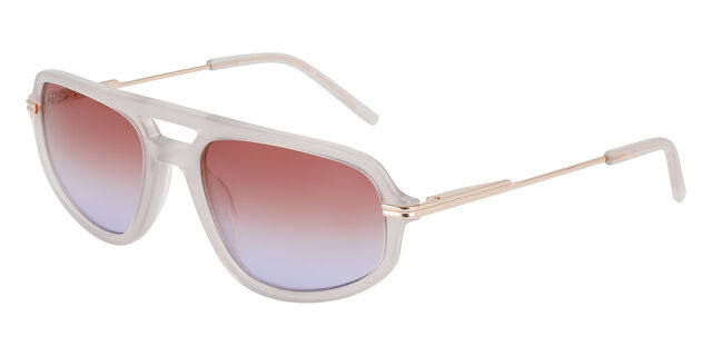 DKNY DK712S N 011 Pilot Frosted White Sunglasses  display picture 3