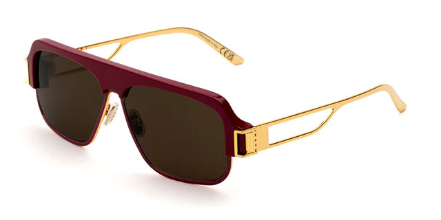 Marni Burullus Burgundy Gold I2U Pilot Burgundy Sunglasses  display picture 2