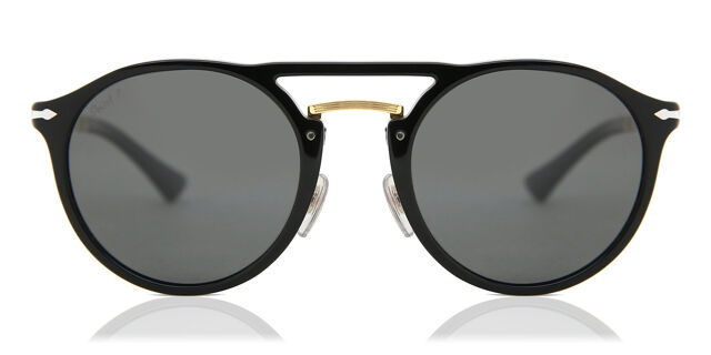 Persol PO3264S Polarized 95/48 Pilot Black Sunglasses  display picture 3
