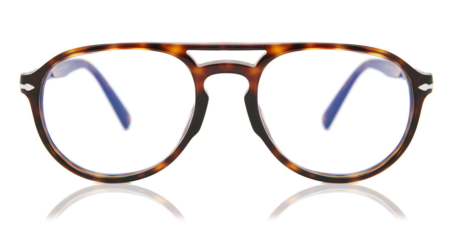 Persol PO3235S Blue-Light Block 24/BL Glasses Havana | SmartBuyGlasses UK