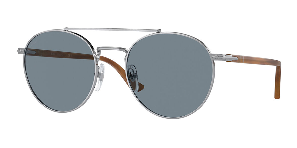 Persol PO1011S Asian Fit 518/56 Men's Sunglasses Silver Size 52