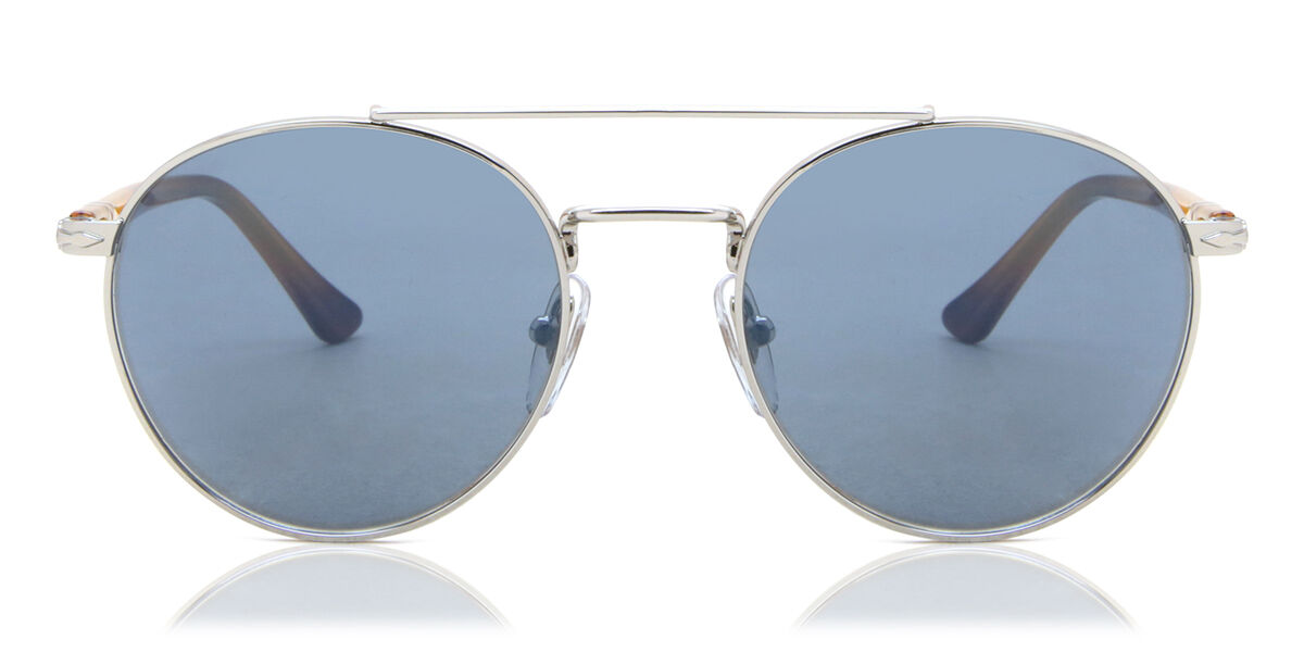 Photos - Sunglasses Persol PO1011S Asian Fit 518/56 Men's  Silver Size 52 