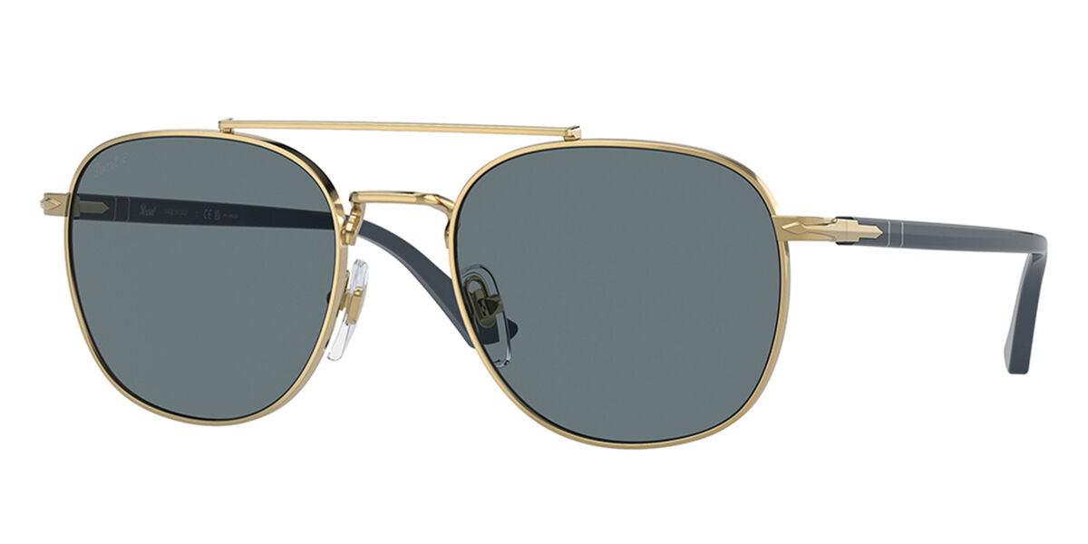 Photos - Sunglasses Persol PO1006S Polarized 515/3R Men's  Gold Size 55 
