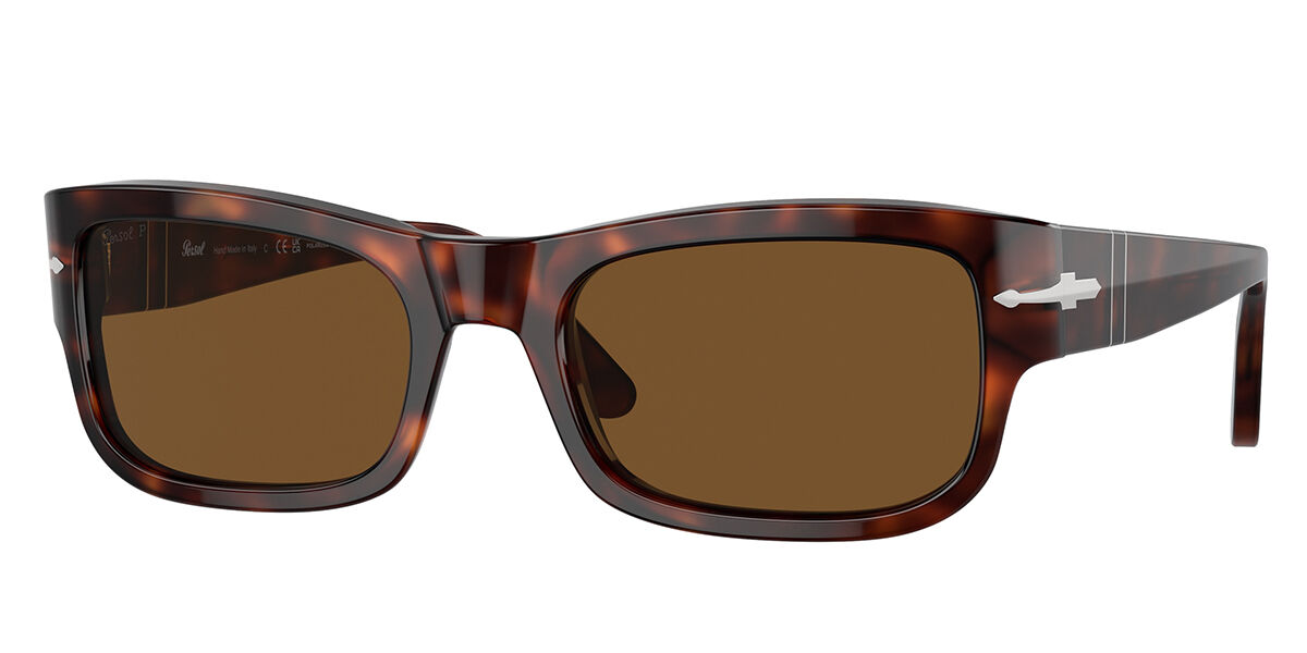 Persol PO3326S Polarized 24/57 Men's Sunglasses Tortoiseshell Size 54