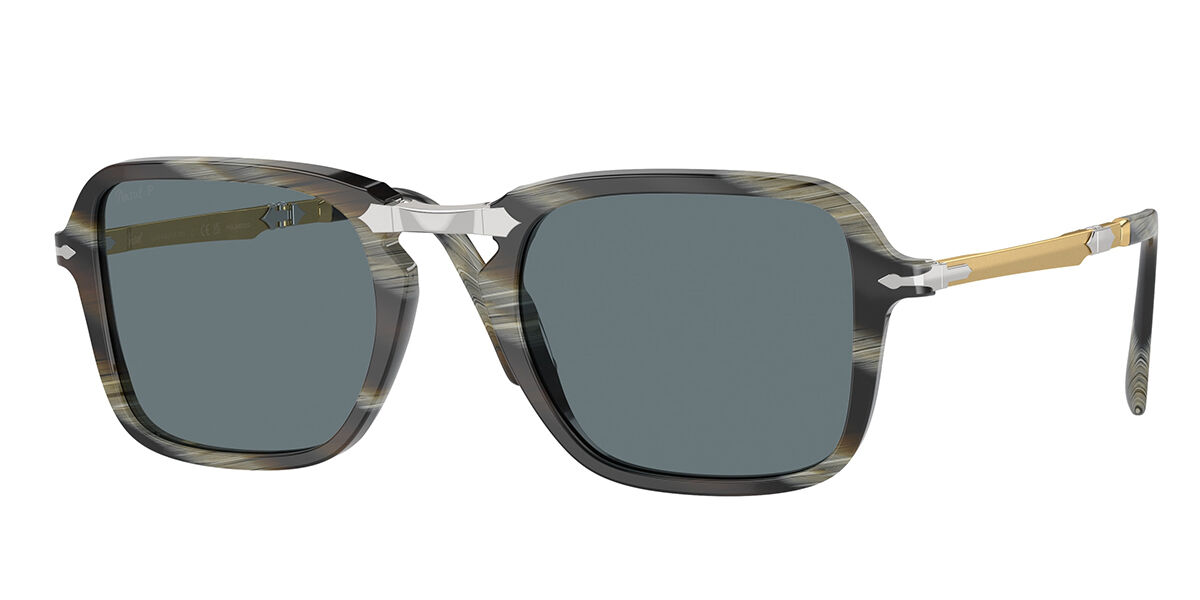 Photos - Sunglasses Persol PO3330S Polarized 12003R Men's  Green Size 54 