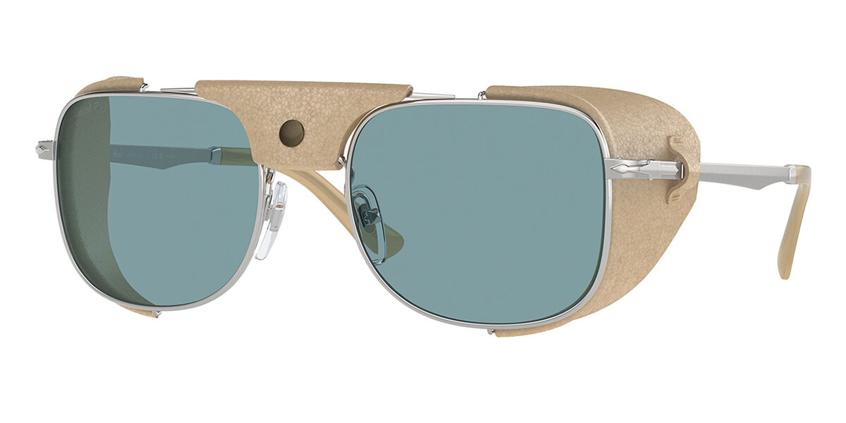 Photos - Sunglasses Persol PO1013SZ Polarized 1155P1 Men's  Silver Size 55 