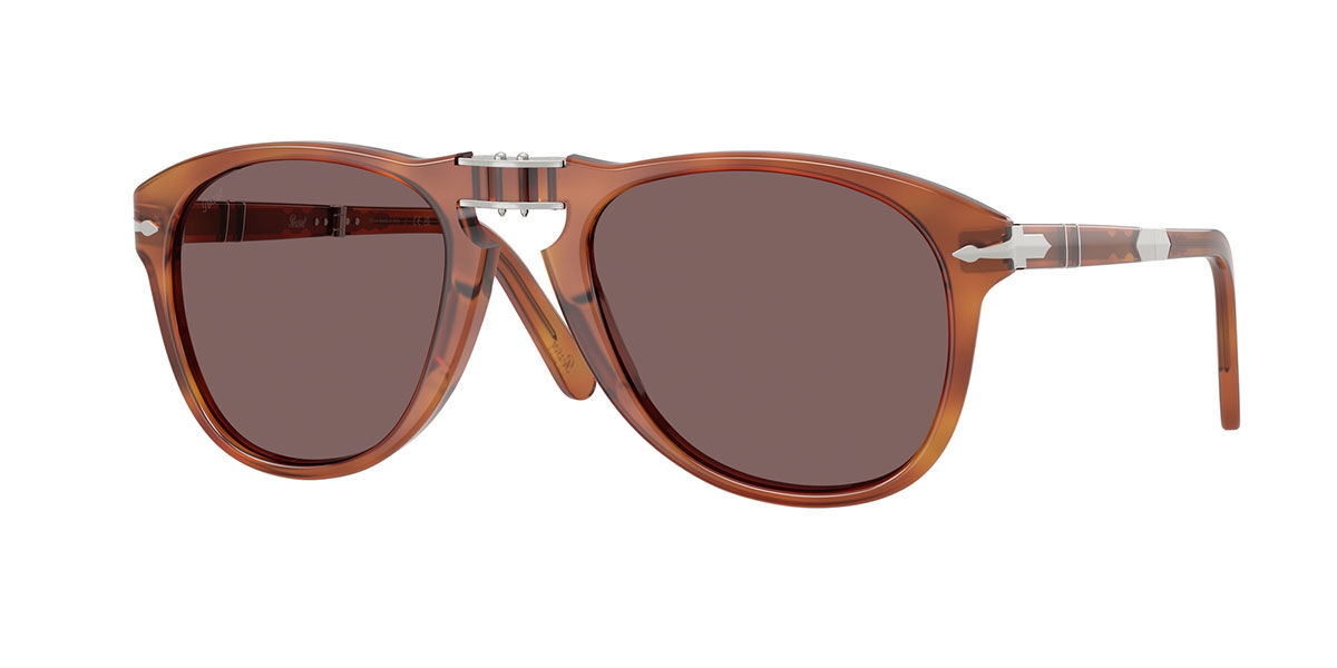 Image of Persol PO0714SM Folding 96/53 Men's Sunglasses Tortoiseshell Size 54 EN
