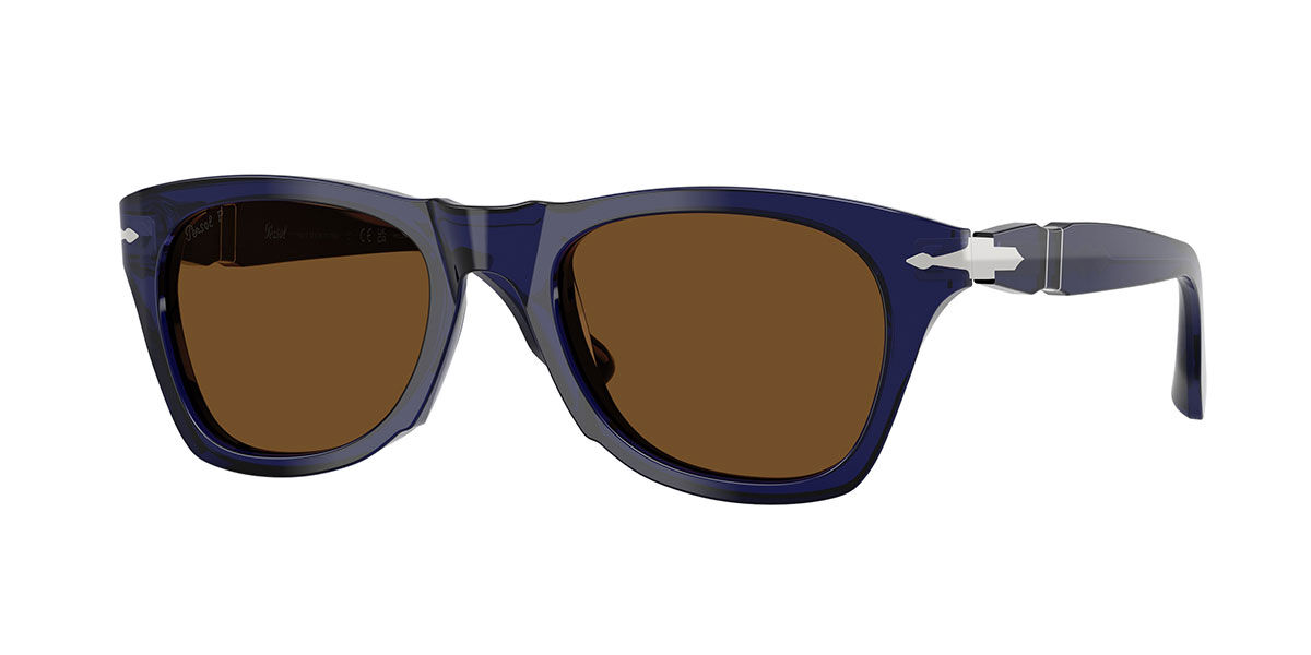 Persol PO8001S Polarized 181/57 Men's Sunglasses Blue Size 51