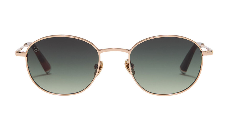 Taylor Morris Monarch C3 Oval Shiny Gold Sunglasses | SmartBuyGlasses US