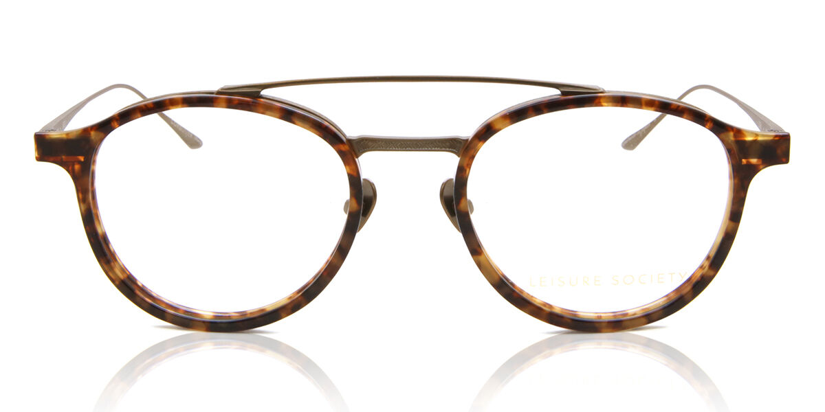 Leisure Society Corbusier/S Tortoise 18K Antique Goldene Tortoiseshell Herren Sonnenbrillen