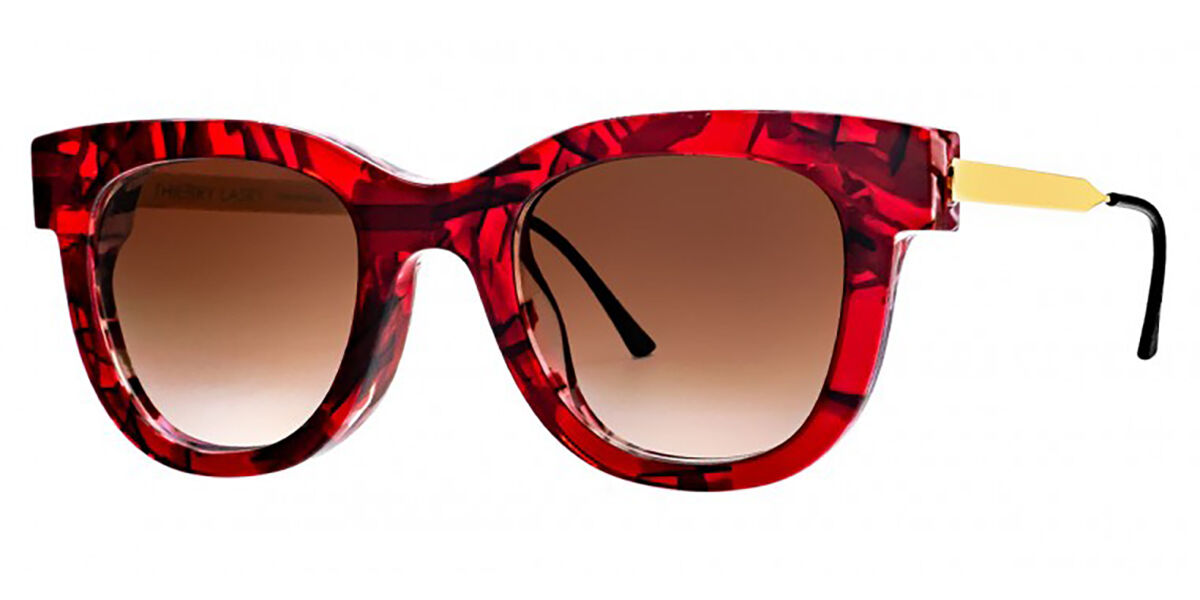 Thierry Lasry Sexxxy 238 Sunglasses in Transparent Red Pattern
