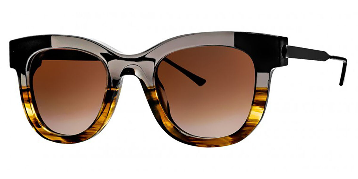Thierry Lasry Sexxxy 346 Sunglasses in Transparent Grey Brown Two-Tone