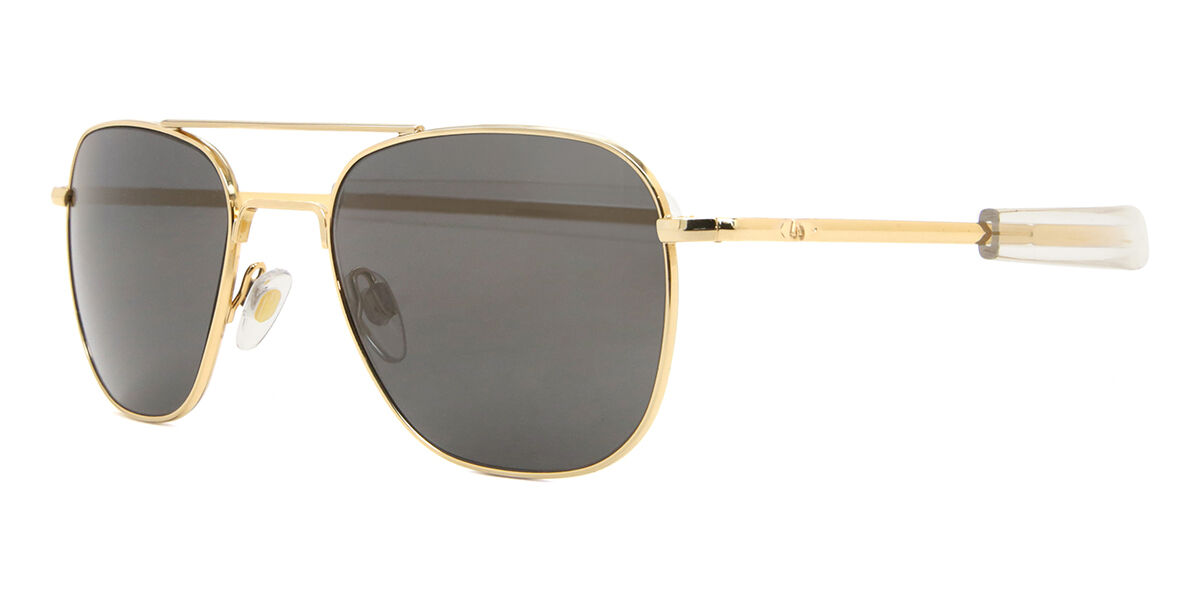 AO Eyewear Original Pilot Sunglasses Bayonet Gold Glass