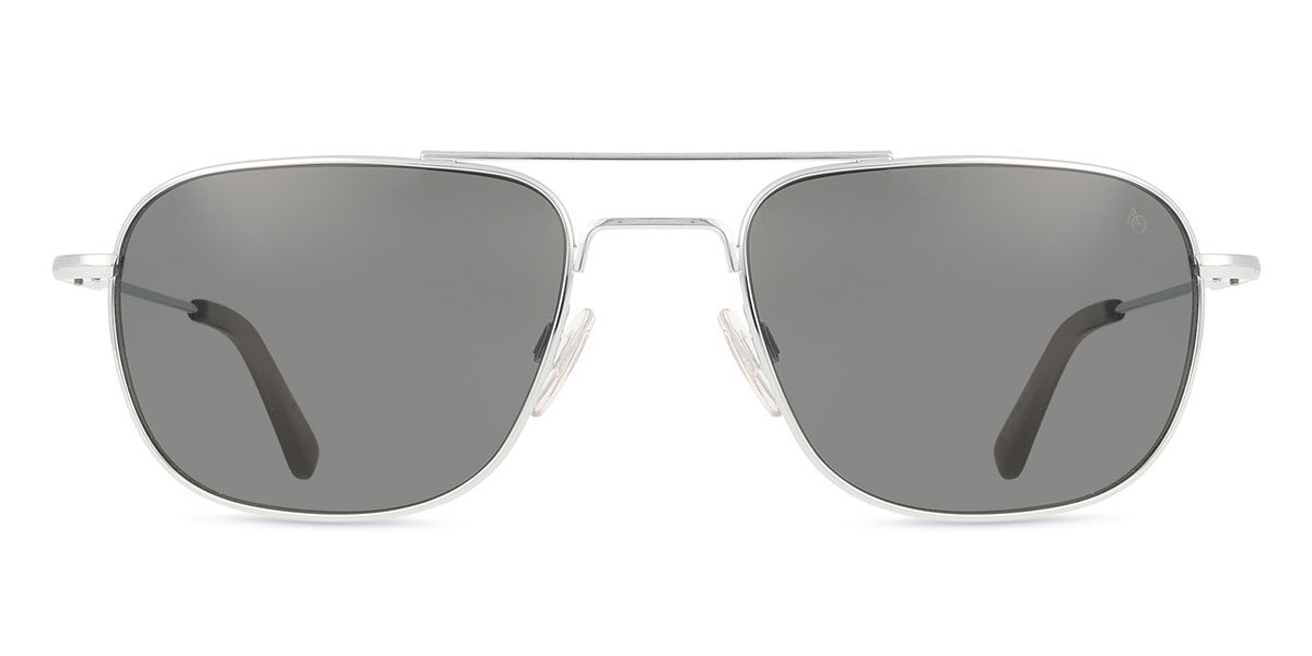 American Optical Checkmate 3gyn Men's Sunglasses Silver Size 56