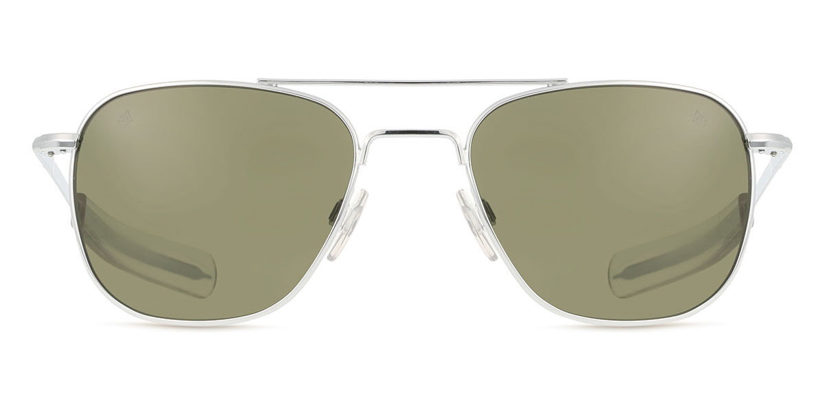 American Optical Original Pilot 2GNN Men's Sunglasses Silver Size 52