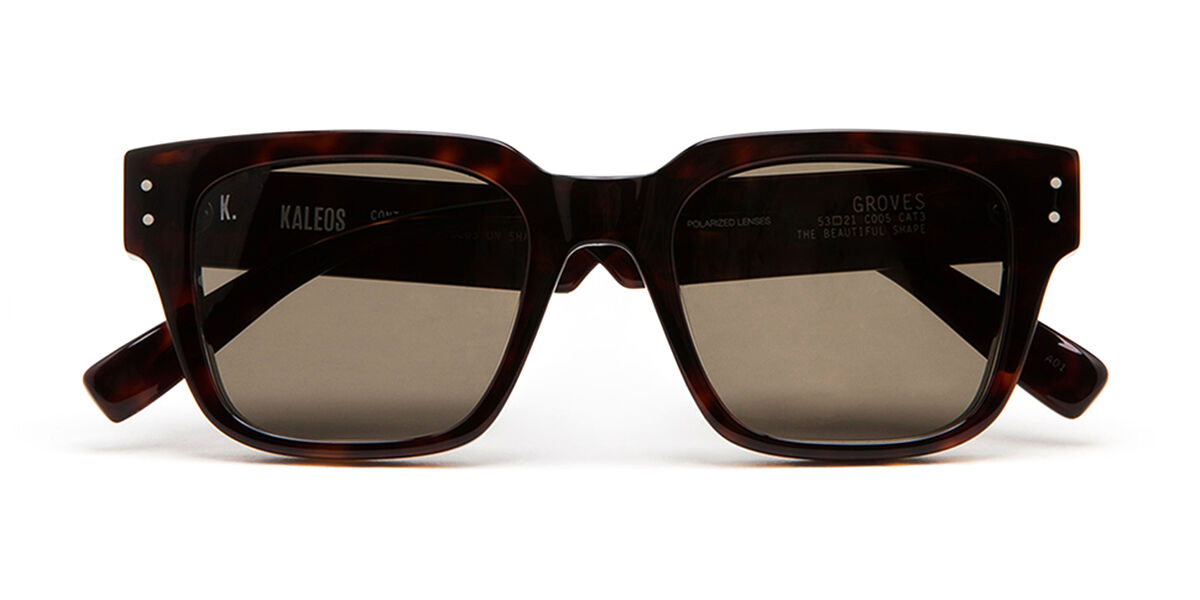 Kaleos Groves C5 Men's Sunglasses Tortoiseshell Size 53