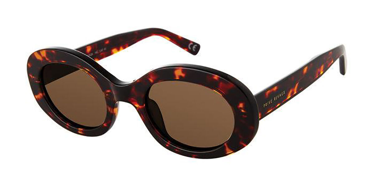 Privé Revaux MODERNO/S Polarized 086/SP Women's Sunglasses Tortoiseshell Size 52