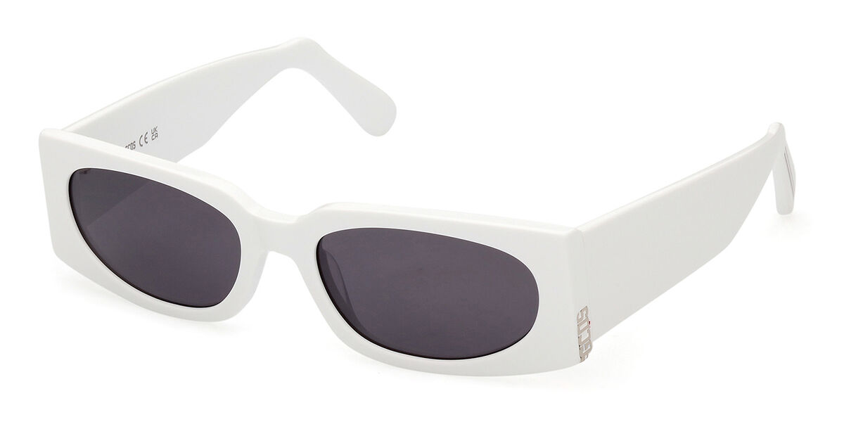 Photos - Sunglasses GCDS GD0016 21A Men's  White Size 56 
