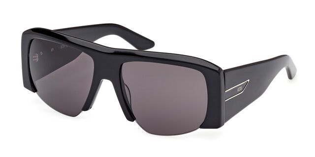 GCDS GD0054 01A Square Shiny Black Sunglasses  display picture 1