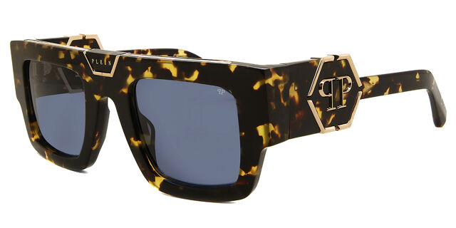 Philipp Plein SPP092M 0781 Square Brown Tortoise Gold  display picture 1